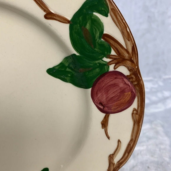 Franciscan Salad Plate Apple Pattern Hand Painted - Picture 2 of 8